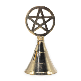 4x Altar-Messingglocke - Pentagramm