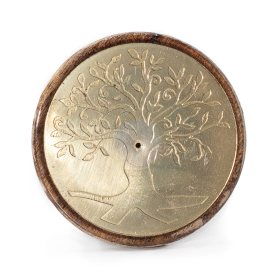 10x Gold auf Mangoholz-  Baum des Lebens