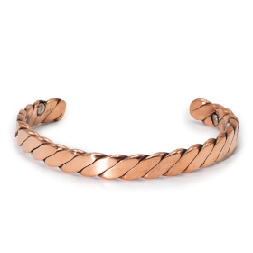 6x Herrenarmbänder aus massivem Kupfer mit Magneten (verschiedene Arten)