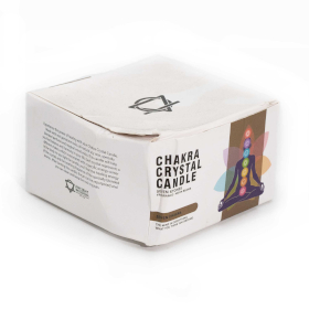 Große Chakra-Kristallkerzen - Sieben Chakren