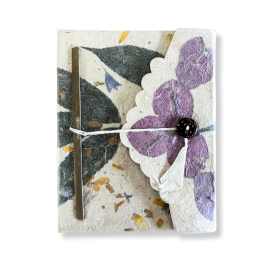 Mittleres Lokta Bougainvillea-Notizbuch (15 x 12 cm) – 45 Blätter