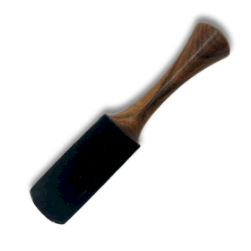 Holzstab - 18x3cm - Mittlerer Rohrgriff Doppelring