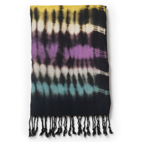 4x Boho Java Art Stola/Schal- Mehrfarbige Streifen - 62x200cm