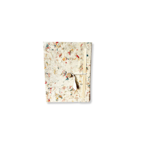 Mini-Notizbuch aus Baumwolle in gemischten Farben, groß (12 x 8 cm), 40 Blätter