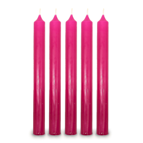 100x Fuchsie Tafelkerzen