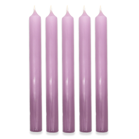 100x Wilder Lavendel Tafelkerzen