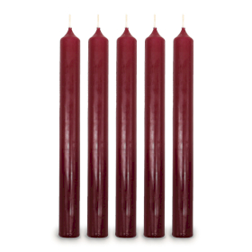100x Bordeaux Tafelkerzen
