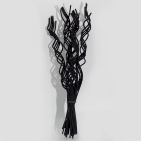 Schwarze gedrehte Zweige – 3 mm x 28 cm, Bündel – ca. 50