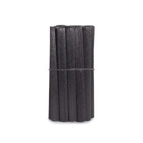 Schwarze Fettfaser-Blätter – 15 mm x 15 cm, Bündel – ca. 20