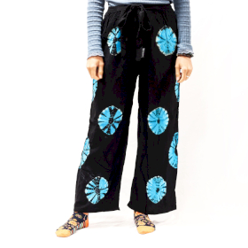 Loungehose im japanischen Stil - Groß -Schwarz, Blau