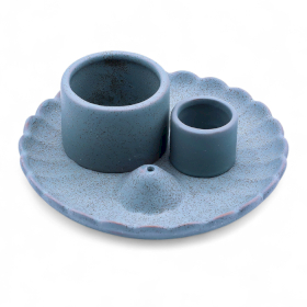Palo Santo Stäbchen & Räucherhalter- Mandala - Blau
