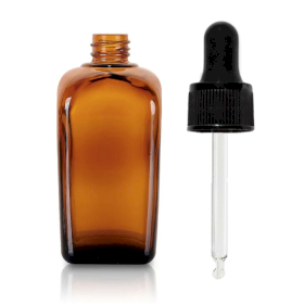 64x 50ml Braunglasflasche mit Pipette