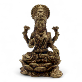 12x Miniaturgötter aus Messing - Laxmi (11gms)  - 30mm