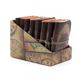 8x Verschiedene kleine esoterische Ledernotizbücher (4x3