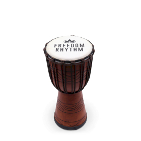 Mittlere Pro Djembe Drum -Freedom Rhythm (hoch) - 40cm (18cm Durchmesser)