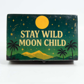 Mittlere emaillierte Schachtel - Stay Wild Moon Child