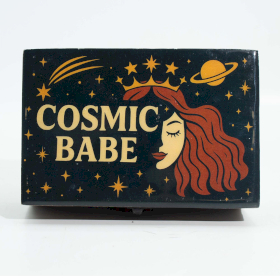 Mittlere emaillierte Schachtel - Cosmic Babe