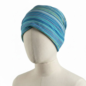 6x Nomad Sari - Hippie-Stirnband – Schlichte Designs, verschiedene Ausführungen – (56 x 25 cm), Einheitsgröße