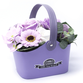 Kleiner Blumenstraußkorb - Zärtliches Lavendel