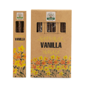 12x Natürliche botanische Masala-Räucherstäbchen  - Vanille