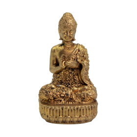 4x Miniatur-Götterfiguren aus Messing – Buddha (60 g) – 48 mm