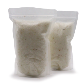 3x Menthol-Aromatherapie-Badesalz mit Bittersalz – Entspannung für Kopf und Fuß, 800 g -Ohne Etikett