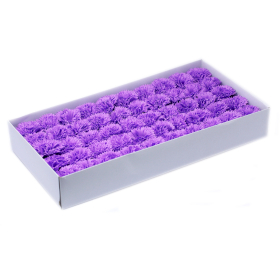 50x DIY Seifenblumen - Nelken - Violett