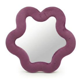 Weiche, geschwungene Spiegel- Stern - Mauve (33) - 33x231x2,3cm