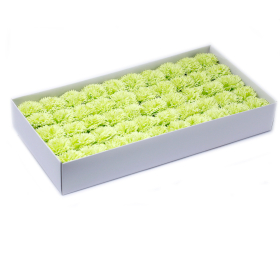 50x DIY Seifenblumen - Nelken - Limette