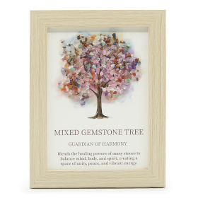 3x Edelstein-Bild – Baum des Lebens - Multi (20x14,7x1cm)