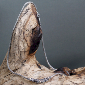 Silber- & Goldhalskette - Stammes Halskette