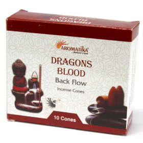 12x Aromatika Rückfluss Räucherkegel - Drachenblut