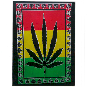 Baumwoll-Wandtücher - Cannabisblatt