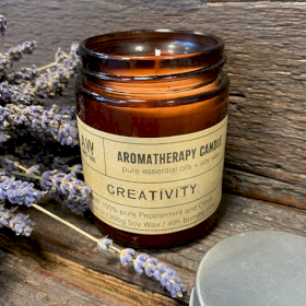 Aromatherapie Sojakerze 200g - Kreativität