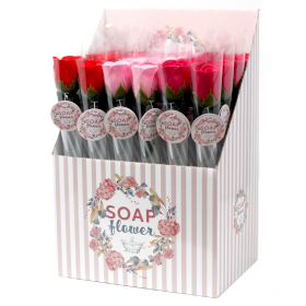 288x Verkaufsfertige Seifenblumen - Kleine Rosen