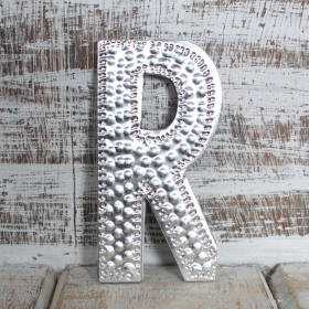 4x Aluminium-Buchstaben  - R