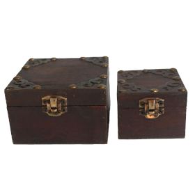 quadratische gothische Box - 2er-Set