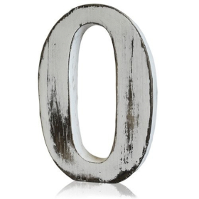 4x Shabby-Chic-Buchstaben O