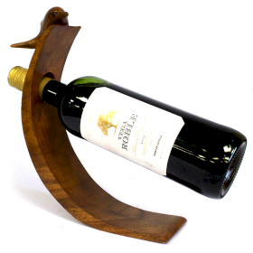 Holz Weinflaschenhalter - Delfin