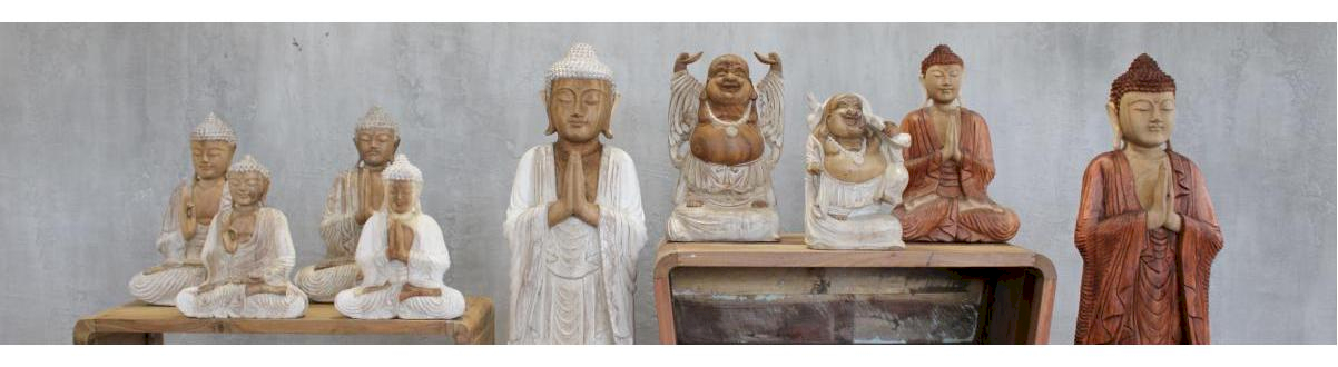 Handgeschnitzte Buddhastatuen