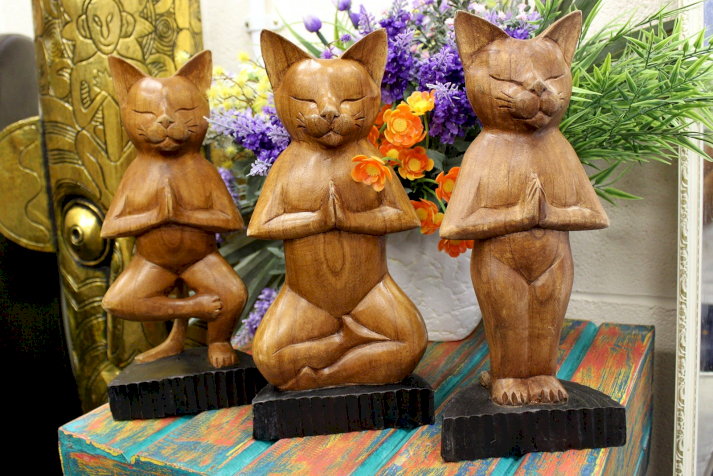 Großhandel Yogakatzen aus Holz
