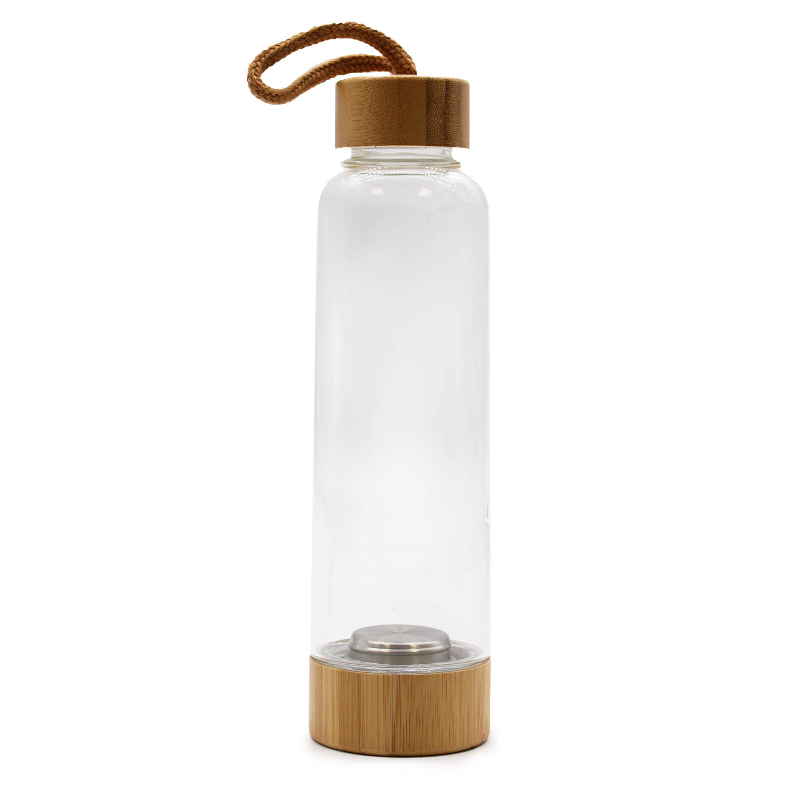 Kupfer Trinkflasche 1000ml - Ayurveda Wasserflasche Mit Tragetasche